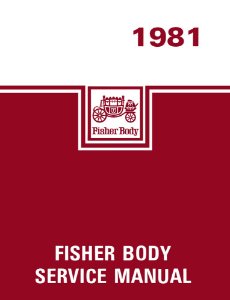 1981 Buick Cadillac Chevrolet Body Shop Service Repair Manual Book Engine Wiring