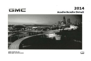 2014 GMC Acadia Owner's Manual