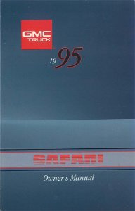 1995 GMC Safari Owner's Manual