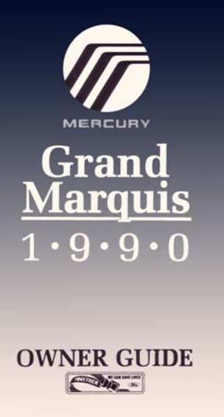 1990 Mercury Grand Marquis Owner's Manual