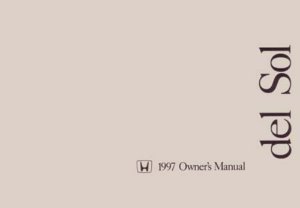 1997 Honda Del Sol Owner's Manual