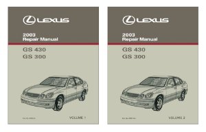 2003 Lexus GS 300, GS 430 Factory Shop Service Manual