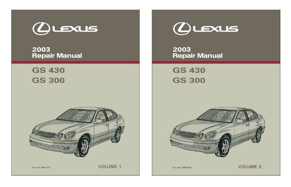 2003 Lexus GS 300, GS 430 Factory Shop Service Manual