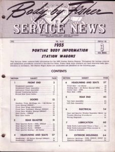 1955 Pontiac Station Wagon Factory Shop Service Manual