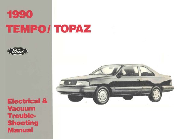 1990 Ford Tempo, Topaz Wiring Diagrams Manual