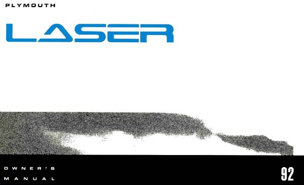 1992 Plymouth Laser Owner's Manual