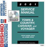 2001 Chrysler Town & Country Caravan Voyager Shop Service Repair Manual PDF sample image