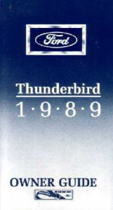 1989 Ford Thunderbird Owner's Manual