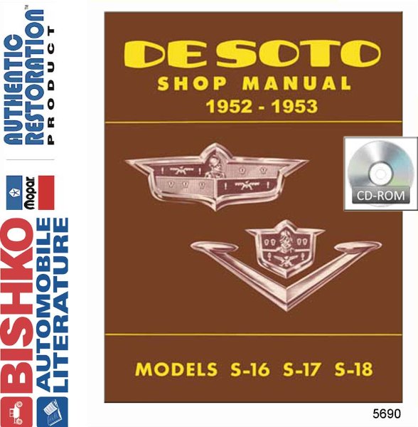 1952–1953 Desoto S16, S17 S18 Factory Shop Service Manual