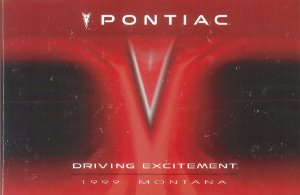 1999 Pontiac Montana Owner's Manual