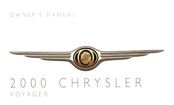 2000 Chrysler Voyager Owner's Manual