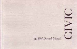1997 Honda Civic Coupe Owner's Manual