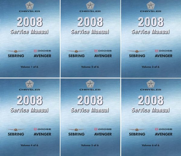 2008 Chrysler Sebring, Avenger Factory Shop Service Manual