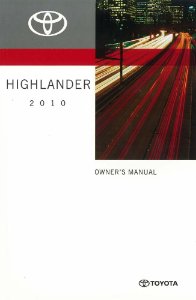 2010 Toyota HIGHLANDER Owner's Manual