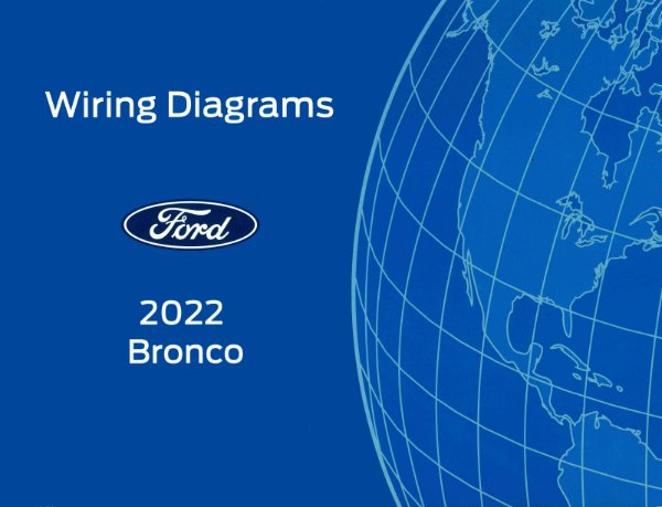 2022 Ford Bronco Wiring Diagrams Manual
