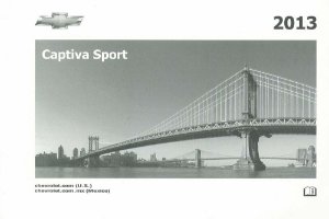 2013 Chevrolet Captiva Sport Owner's Manual