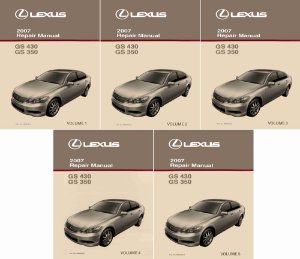 2007 Lexus GS 430, GS 350 Factory Shop Service Manual