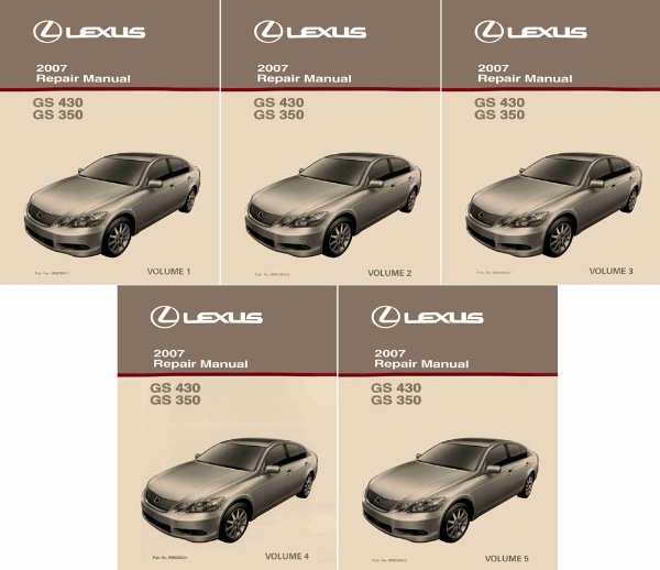 2007 Lexus GS 430, GS 350 Factory Shop Service Manual