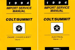 1994 Dodge Colt, Summit Factory Shop Service Manual
