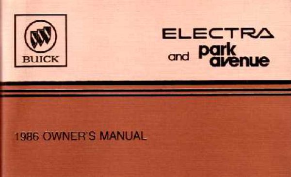1986 Buick Electra, Park Avenue Owner's Manual