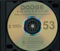 1953 DODGE Body, Chassis & Electrical Service Manual sample image