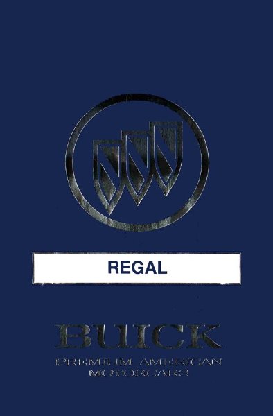 1990 Buick Regal Owner's Manual