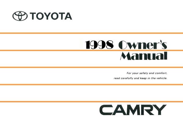1998 Toyota Camry Owner's Manual