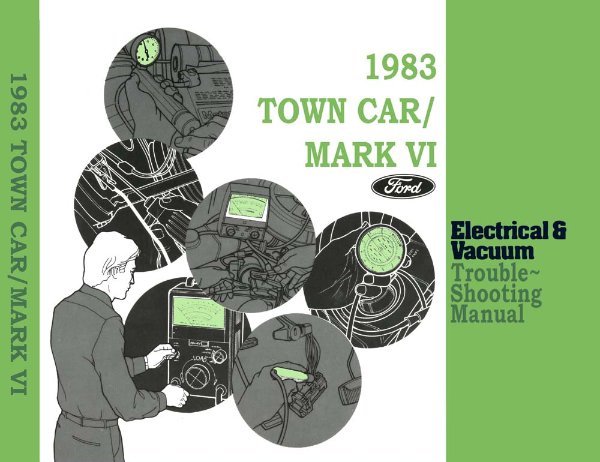 1983 Lincoln Mark VI, Town Car Wiring Diagrams Manual