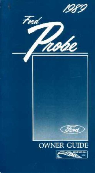 1989 Ford Probe Owner's Manual