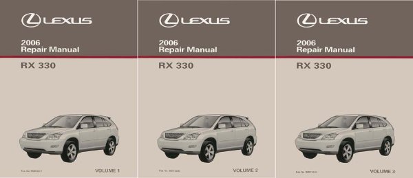 2006 Lexus RX 330 Factory Shop Service Manual