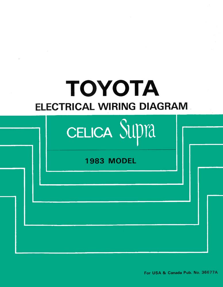 1983 Toyota Supra Wiring Diagrams Manual