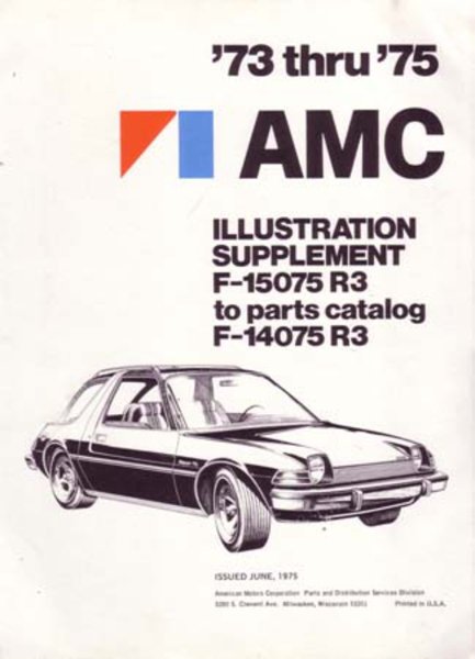 1973–1975 AMC All Models Parts Book