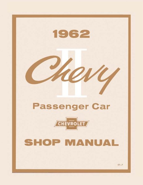 1962 Chevrolet Chevy II Factory Shop Service Manual