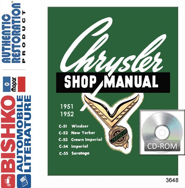 1951–1952 Chrysler All Models Factory Shop Service Manual