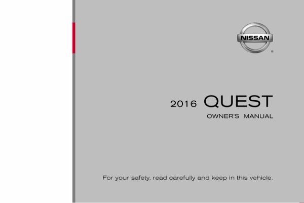 2016 Nissan Quest Owner's Manual