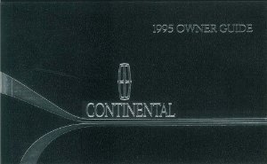 1995 Lincoln Continental Owner's Manual