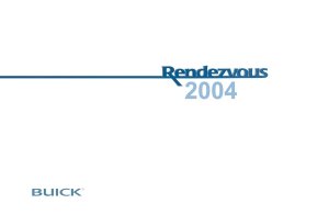 2004 Buick Rendezvous Owner's Manual