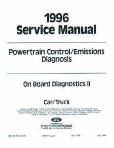1984 Ford Lincoln Mercury Emissions Diagnostic Procedures Manual Guide