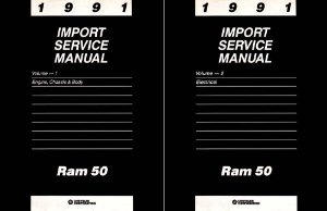 1991 Dodge Ram 50 Truck Factory Shop Service Manual