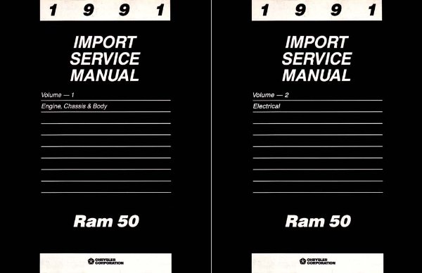 1991 Dodge Ram 50 Truck Factory Shop Service Manual