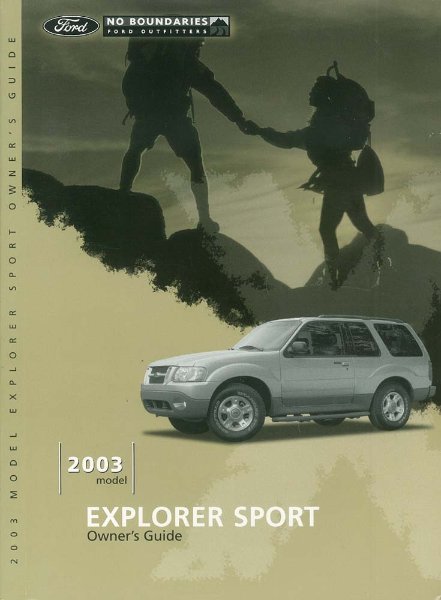 2003 Ford Explorer Sport Owner's Manual