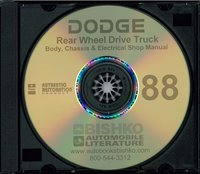 1988 DODGE D/W 150-350 TRUCK & RAMCHARGER Body, Chassis & Electrical Service Manual sample image