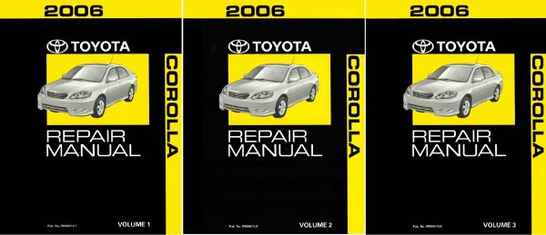 2006 Toyota Corolla Shop Service Repair Manual Complete Set