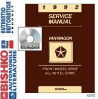1992 Chrysler Town & Country Caravan Voyager Shop Service Repair Manual PDF sample image