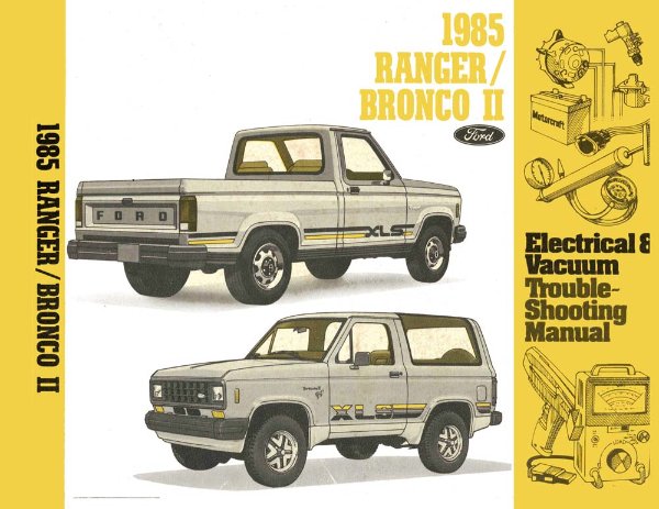 1985 Ford Bronco II, Ranger Wiring Diagrams Manual