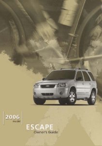 2006 Ford Escape Owner's Manual