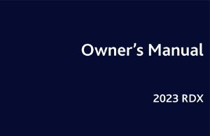 2023 Acura RDX Owner's Manual