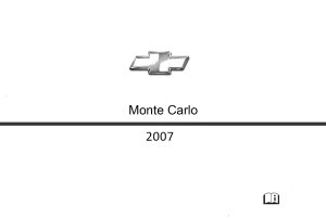2007 Chevrolet Monte Carlo Owner's Manual