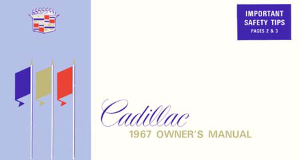 1967 Cadillac Owners Manual User Guide