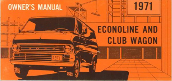 1971 Ford Econoline, Club Wagon Owner's Manual